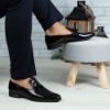 Imagine Pantofi eleganți bărbați din piele naturală O99 Negru Croco