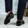 Imagine Pantofi eleganți bărbați din piele naturală O99 Negru Croco