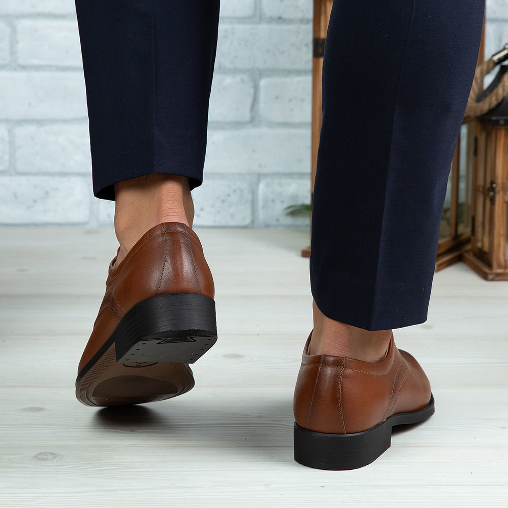 Imagine Pantofi eleganți bărbați din piele naturală 308 Maro