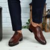 Imagine Pantofi eleganți bărbați din piele naturală 399 Maro