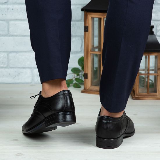 Imagine Pantofi eleganți bărbați din piele naturală 396 Negru