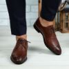 Imagine Pantofi eleganți bărbați din piele naturală 395 Maro