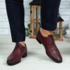 Imagine Pantofi eleganți bărbați din piele naturală 394 Vișiniu