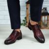 Imagine Pantofi eleganți bărbați din piele naturală 366 Vișiniu