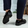 Imagine Pantofi eleganți bărbați din piele naturală 366 Negru Lac