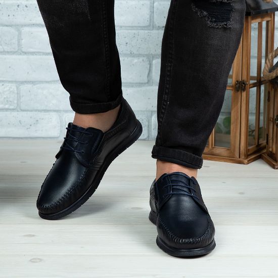 Imagine Pantofi casual bărbați piele naturală 540 S Blue