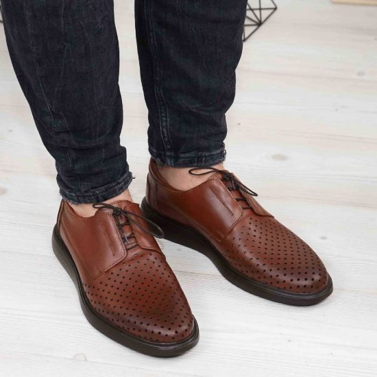 Imagine Pantofi casual bărbați piele naturală 558 g maro