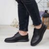Imagine Pantofi casual bărbați piele naturală 558 G negru 1013