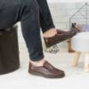 Imagine Pantofi eleganți bărbați din piele naturală  Maro 2021SW
