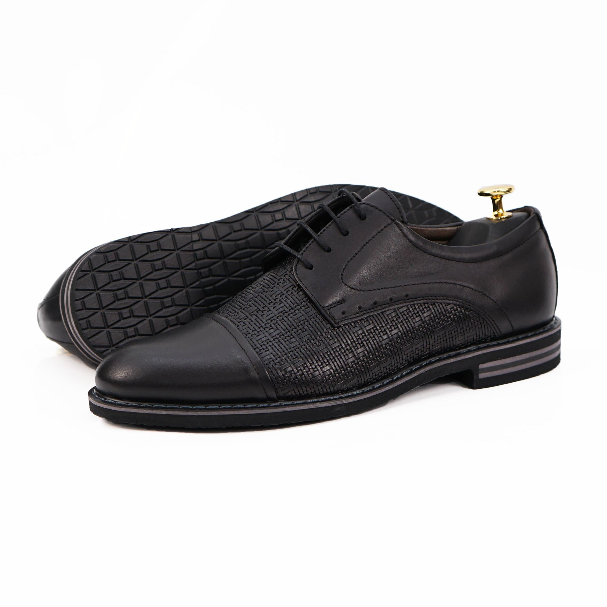 Imagine Pantofi casual bărbați din piele naturală 380 Negru