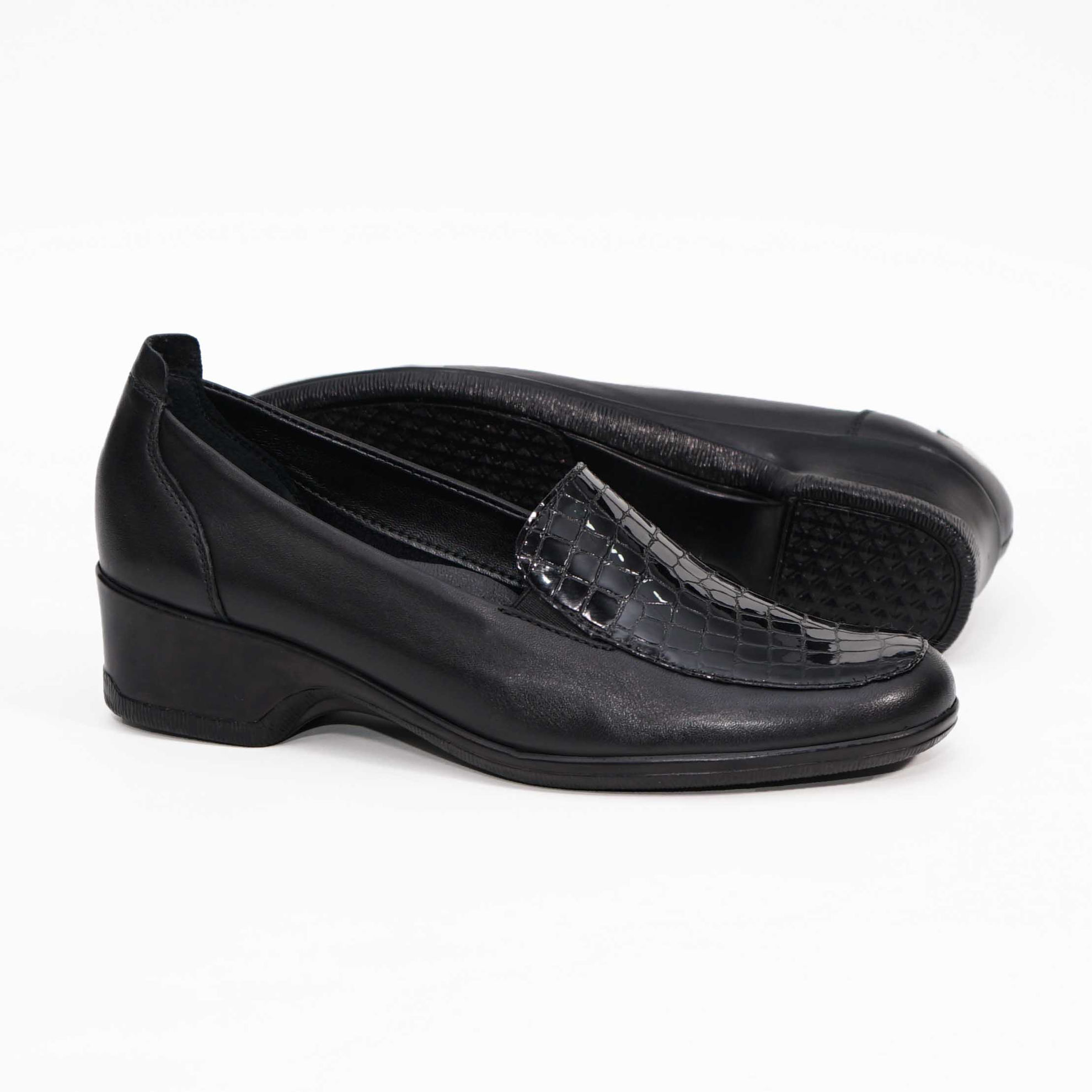 Imagine Pantofi damă piele naturală 141 Negru CR