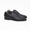 Imagine Pantofi eleganți bărbați din piele naturală O25 croco negru