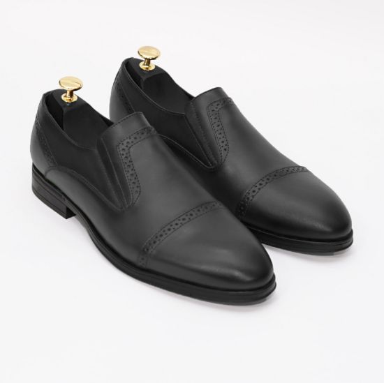 Imagine Pantofi eleganți bărbați din piele naturală 379 NEGRU