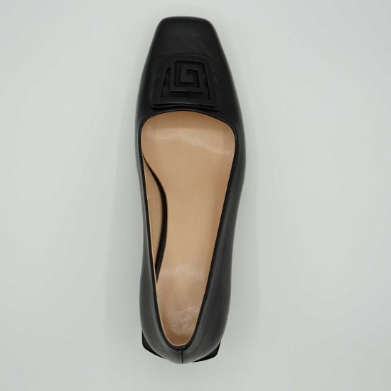 Imagine Pantofi dms 019 eleganti din piele naturala culoare neagra