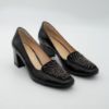 Imagine Pantofi 582 eleganti din piele naturala lacuita de  culoare neagra