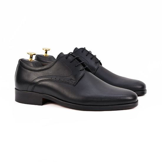 Imagine Pantofi eleganți bărbați din piele naturală 308 negru
