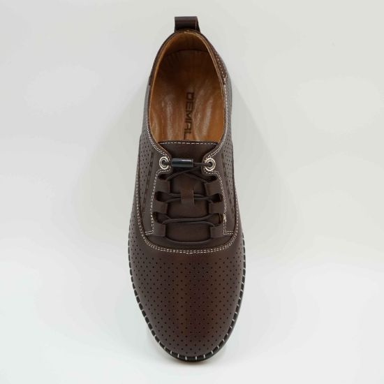 Imagine Pantofi 574 casual din piele naturala culoare maro