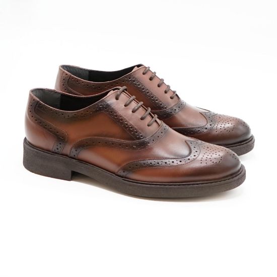 Imagine Pantofi c778 elegant din piele naturala culoare maro deschis