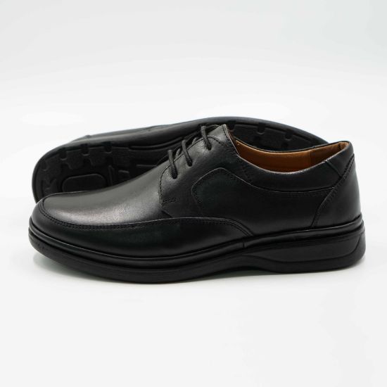 Imagine Pantofi 5572 clasicil din piele naturala culoare neagra