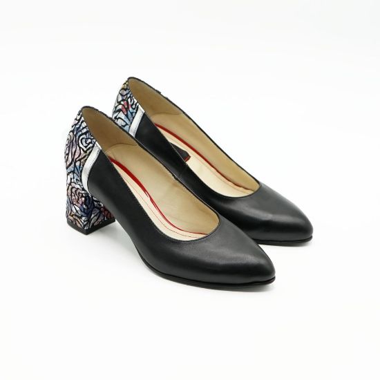 Imagine Pantofi 1206 eleganti din piele naturala culoare neagra