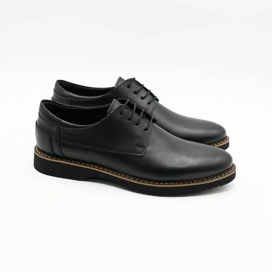 Imagine Pantofi casual bărbați piele naturală 559 negru