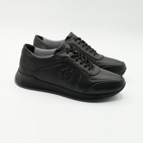 Imagine Pantofi sport bărbați piele naturală 4810 negru