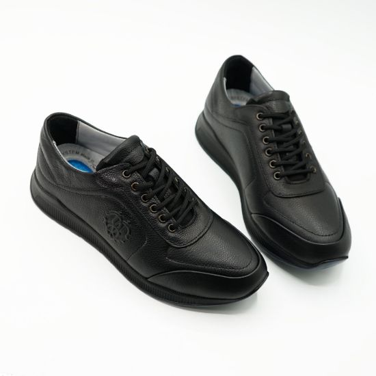 Imagine Pantofi sport bărbați piele naturală 4810 negru