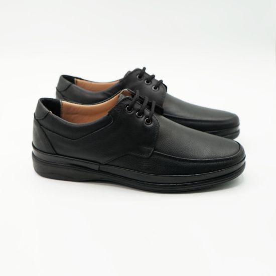 Imagine Pantofi 5440 clasicil din piele naturala culoare neagra