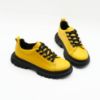 Imagine Pantofi 133 casual din piele naturala culoare galbena