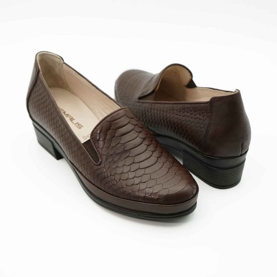 Imagine Pantofi damă eleganti din piele naturală 1220 Maro.