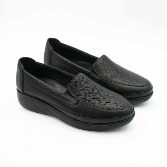 Imagine Pantofi damă casual din piele naturală 123719 negru.