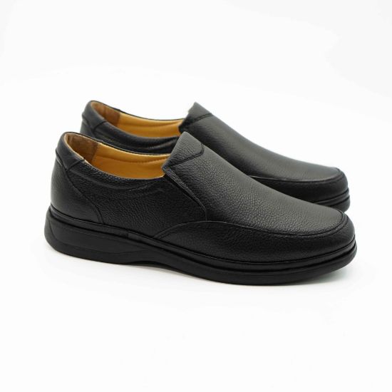 Imagine Pantofi 5j13 clasicil din piele naturala culoare neagra