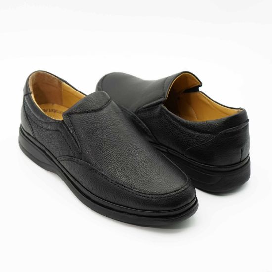 Imagine Pantofi 5j13 clasicil din piele naturala culoare neagra