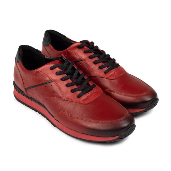 Imagine Pantofi sport bărbați piele naturală 491 rosu