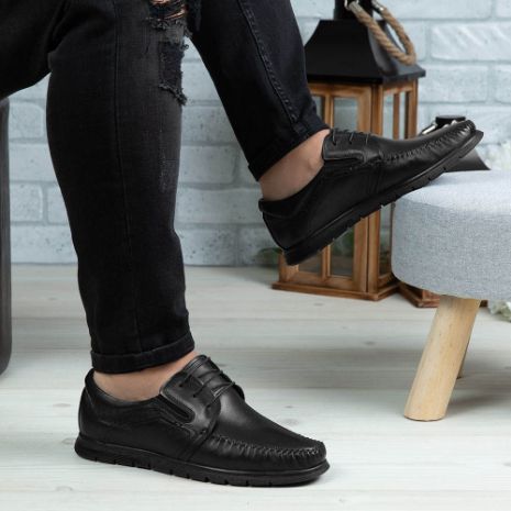 Imagine Pantofi casual bărbați piele naturală 540 S negru