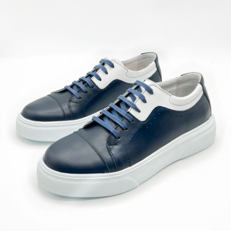 Imagine Pantofi sport bărbați piele naturală C06 Blue