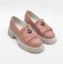 Imagine Mocasini damă culoare roz din piele naturală cod 131 